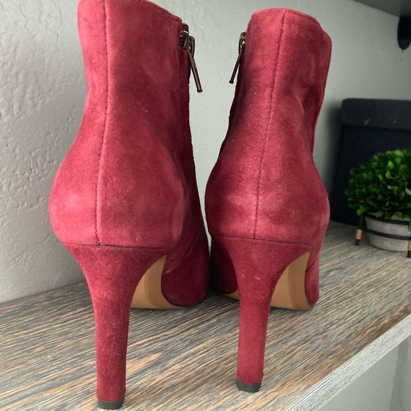 Banana Republic Red Suede Booties - Picture 4 of 9